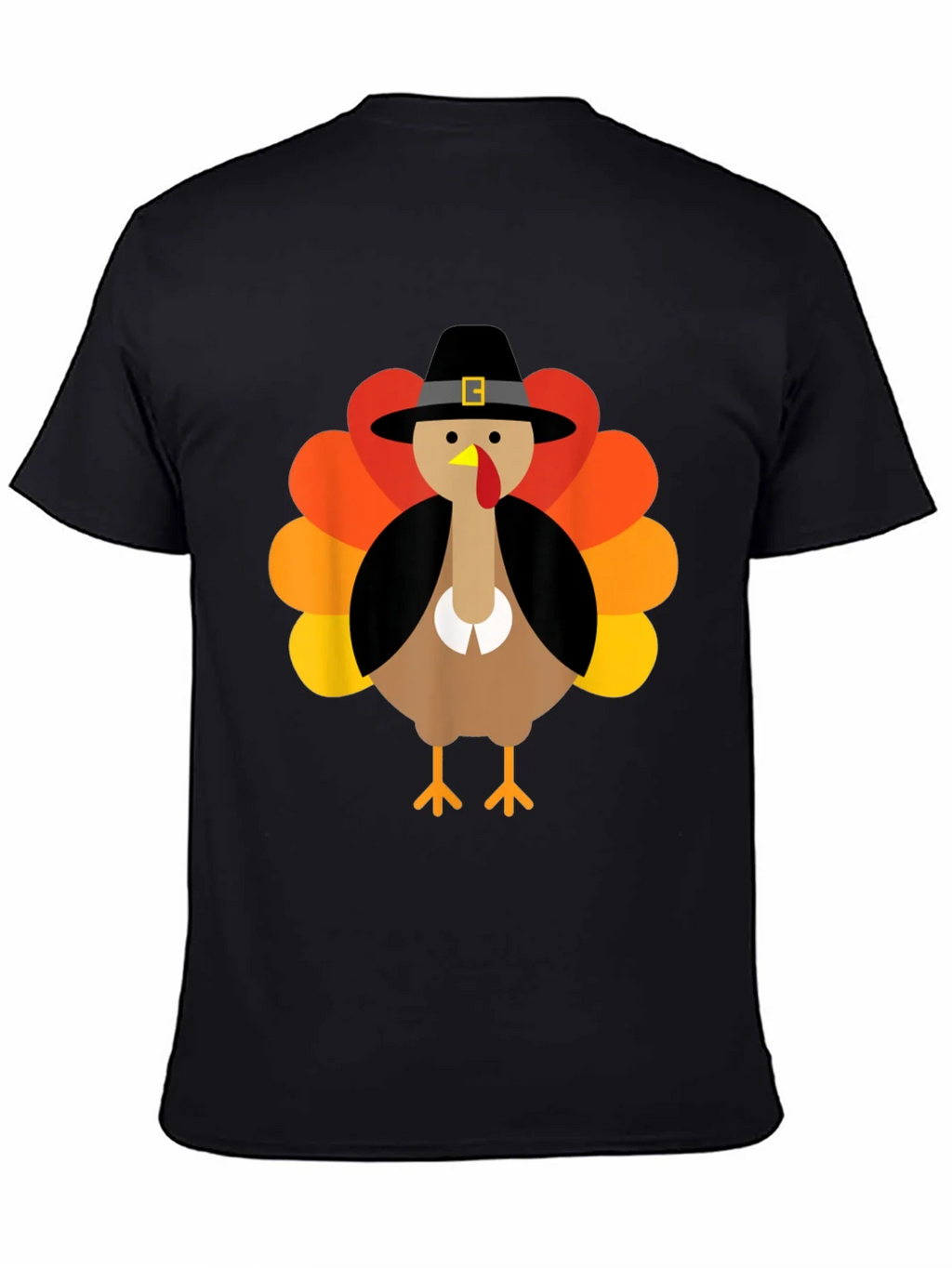 Thanksgiving Turkey Pilgrim Hat Graphic Tee