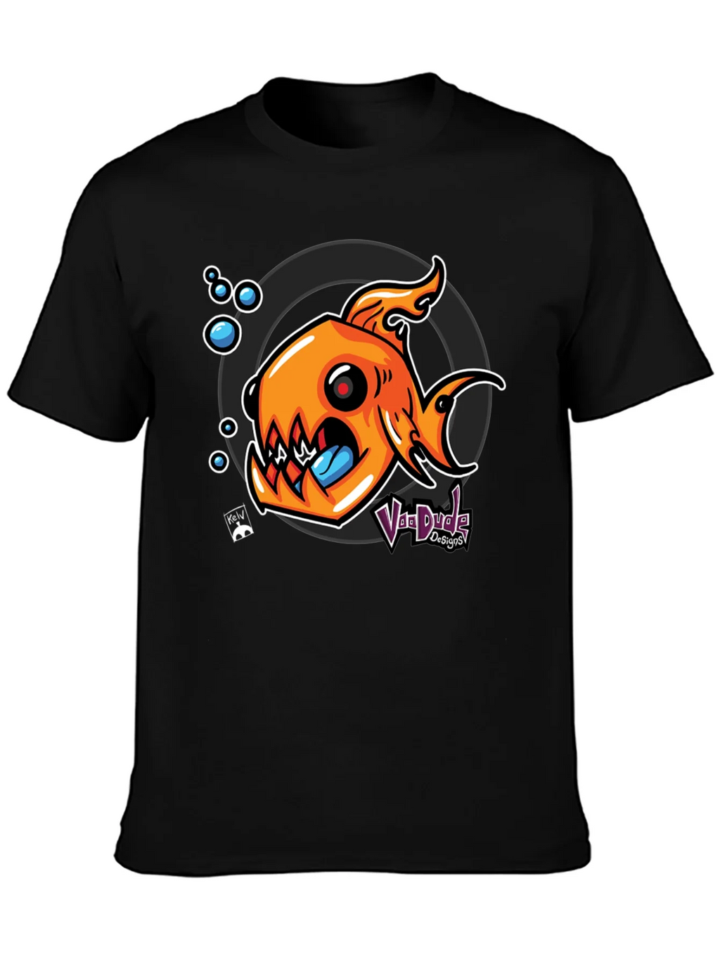 Fish Graphic Black T-Shirt - Unique Design product image 6