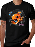 Fish Graphic Black T-Shirt - Unique Design product image 1