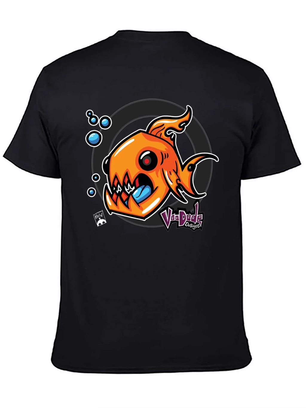 Fish Graphic Black T-Shirt - Unique Design product image 7