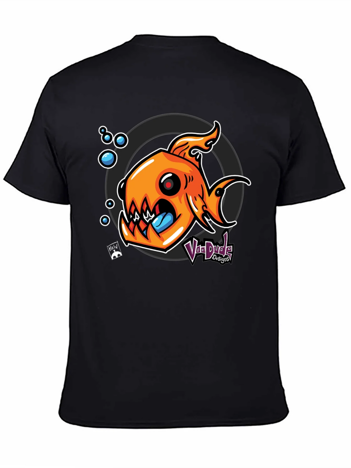 Fish Graphic Black T-Shirt - Unique Design product image 7