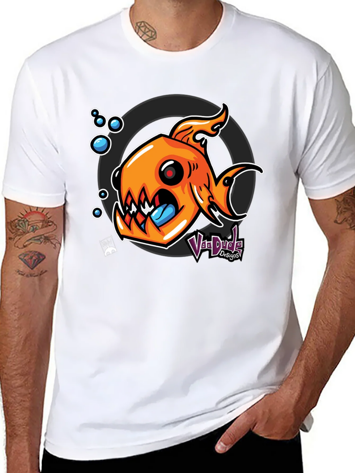 Fish Graphic Black T-Shirt - Unique Design product image 10