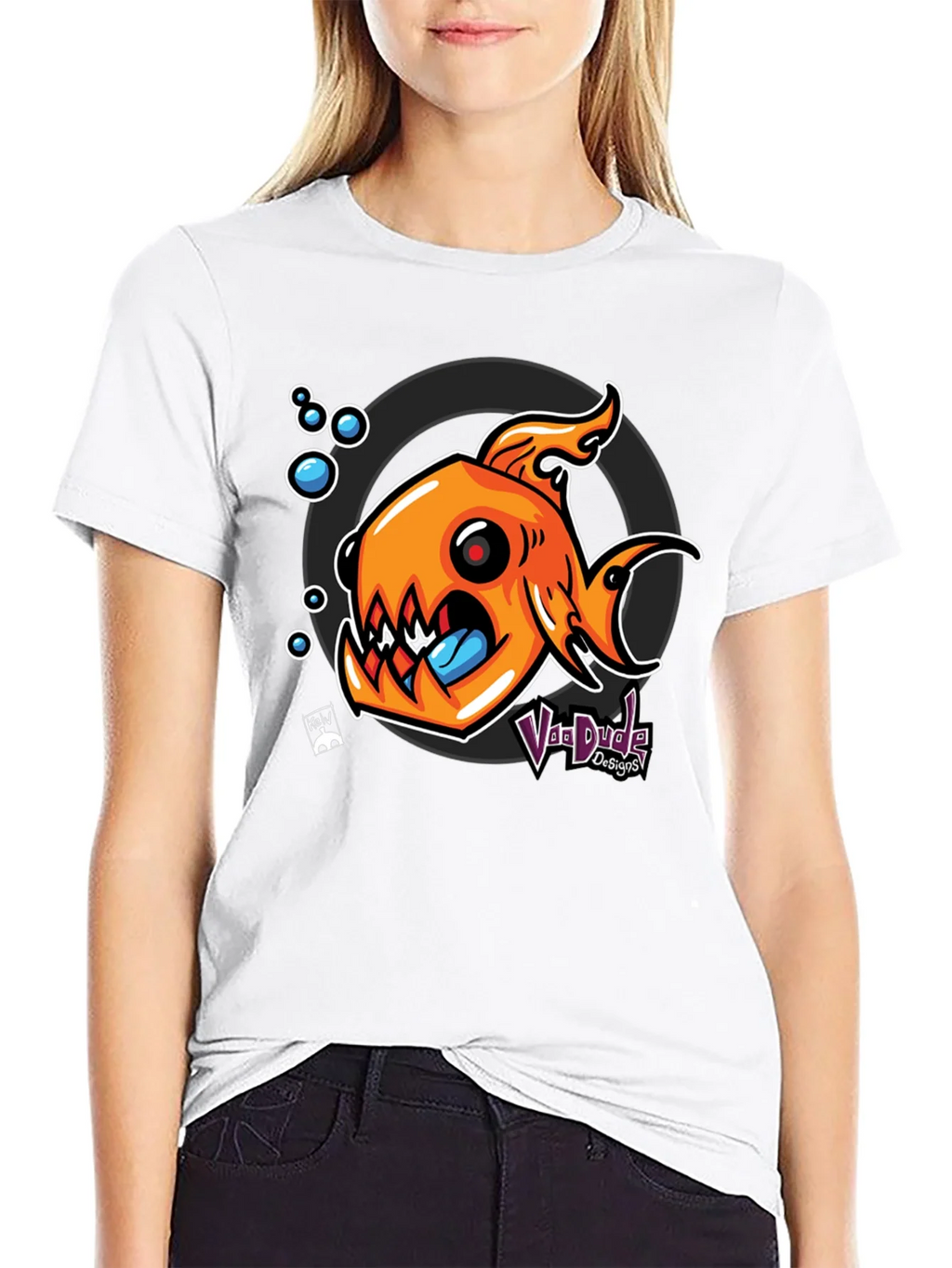 Fish Graphic Black T-Shirt - Unique Design product image 11