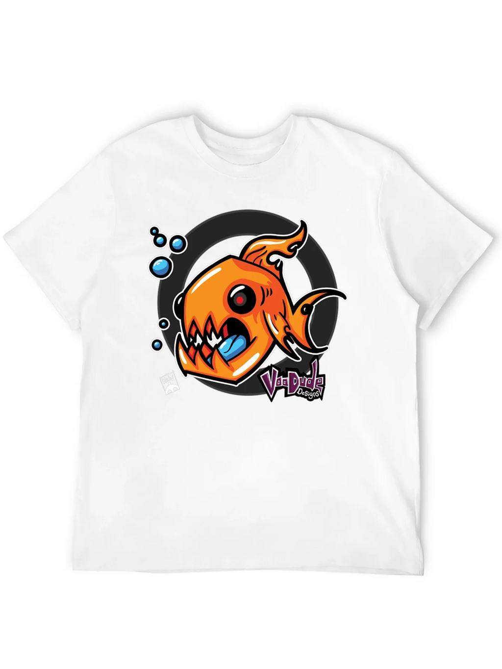 Fish Graphic Black T-Shirt - Unique Design product image 3