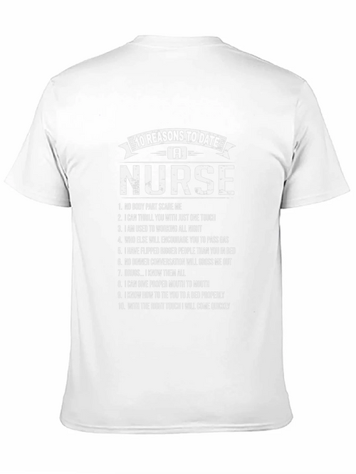 10 Reasons to Date a Nurse Graphic T-Shirt product image 2