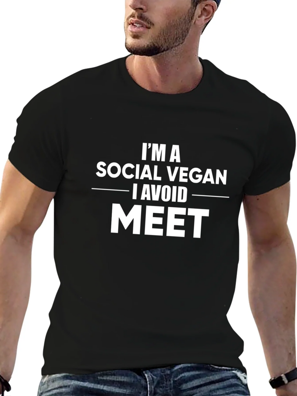 Social Vegan Graphic Tee - Avoid Meat product image 9