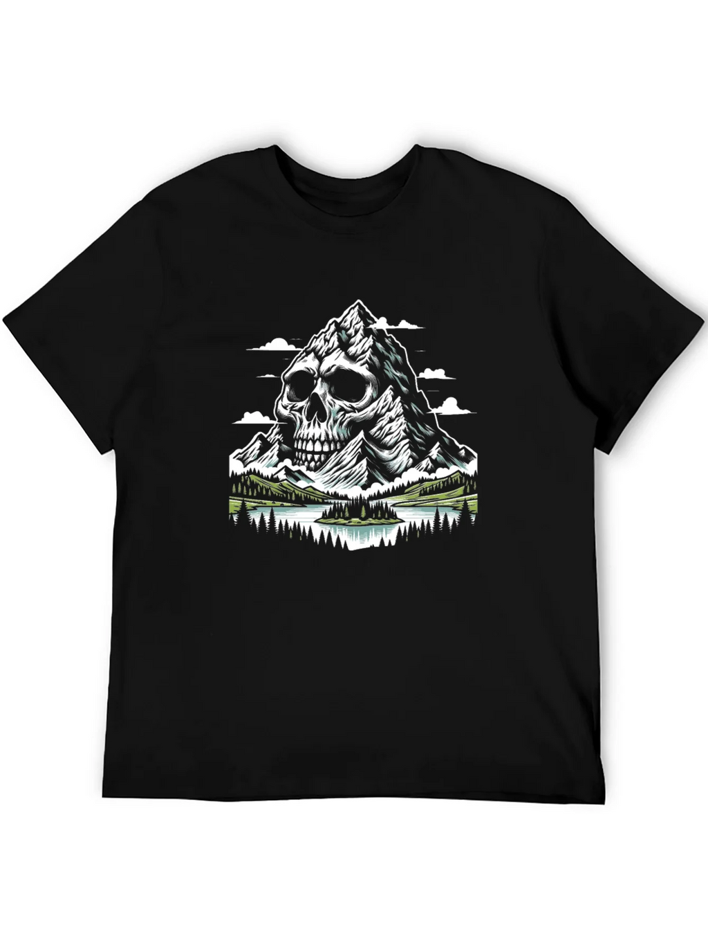 Skull Mountain Graphic T-Shirt - Unique Design product image 8