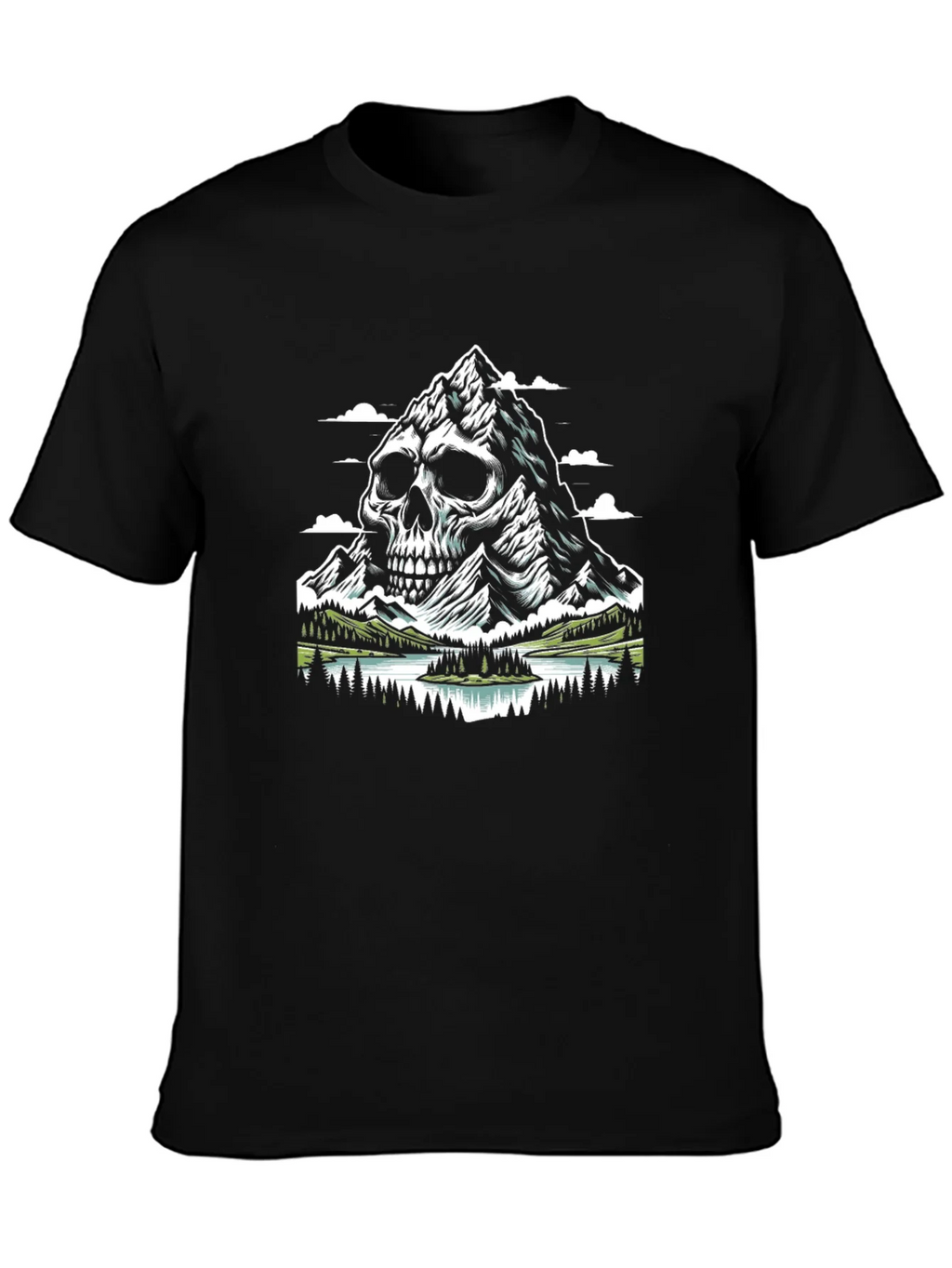 Skull Mountain Graphic T-Shirt - Unique Design product image 6