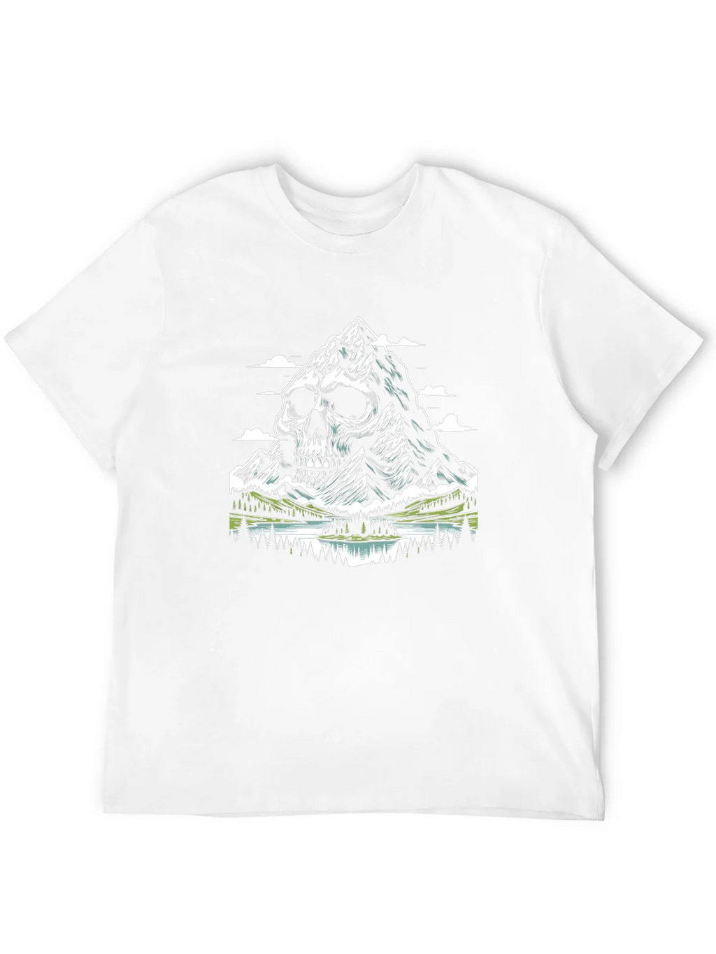 Skull Mountain Graphic T-Shirt - Unique Design product image 3