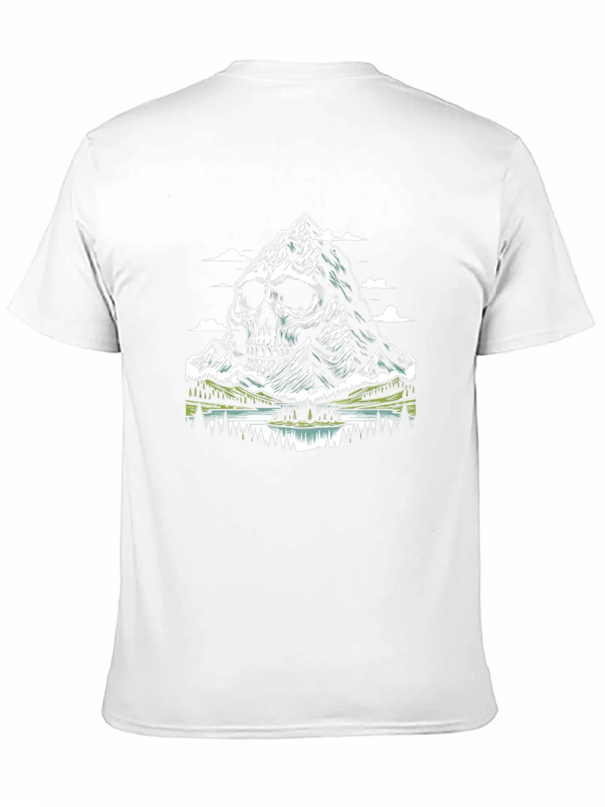 Skull Mountain Graphic T-Shirt - Unique Design product image 2