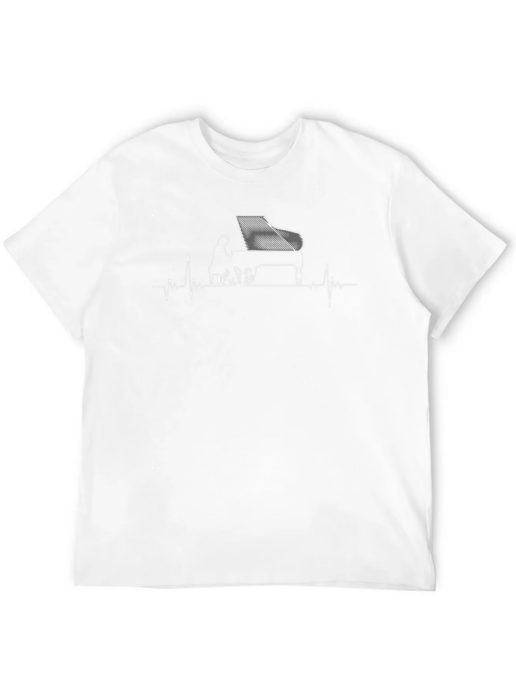 Piano Heartbeat Graphic Tee product image 10