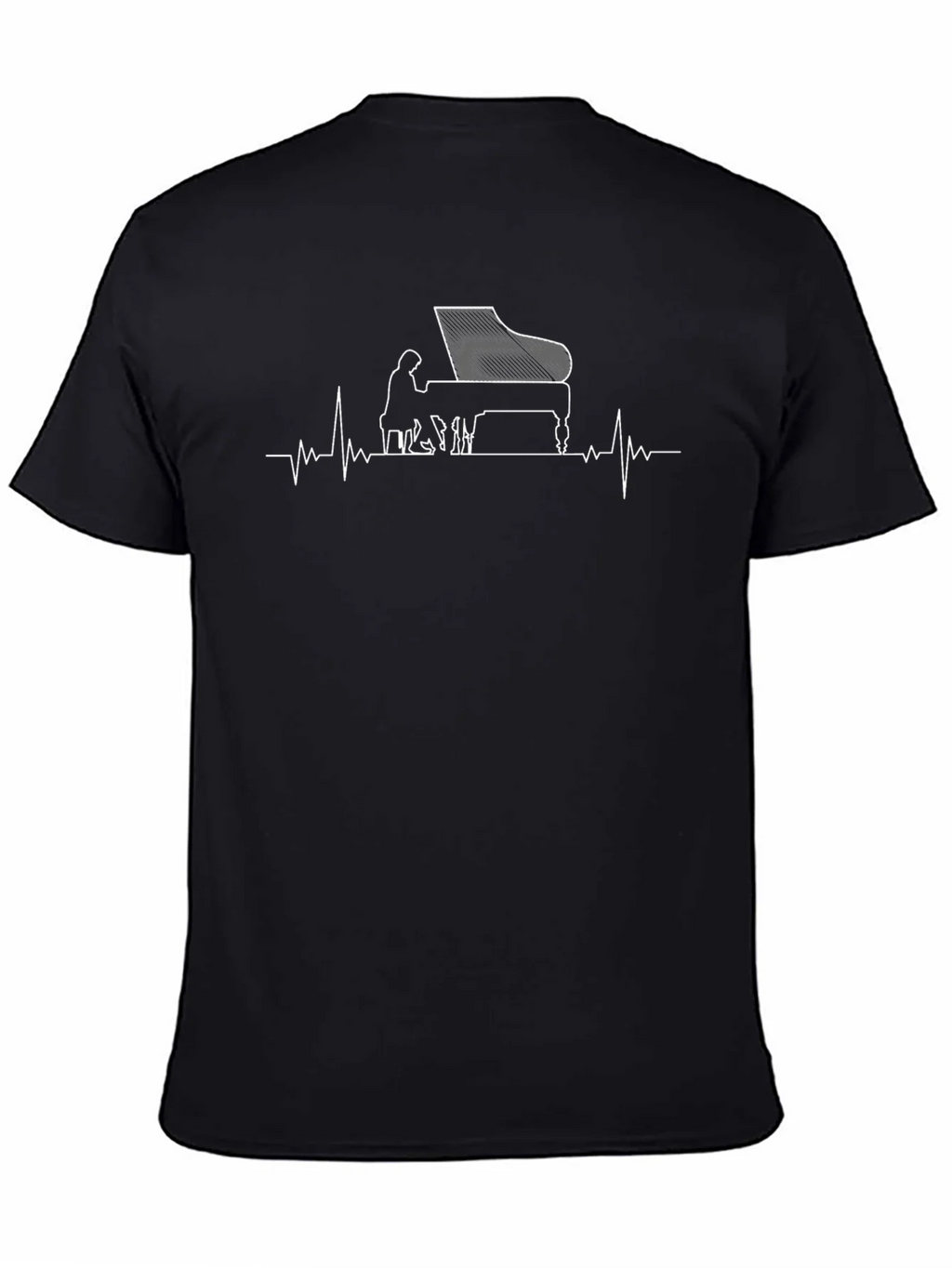 Piano Heartbeat Graphic Tee product image 4