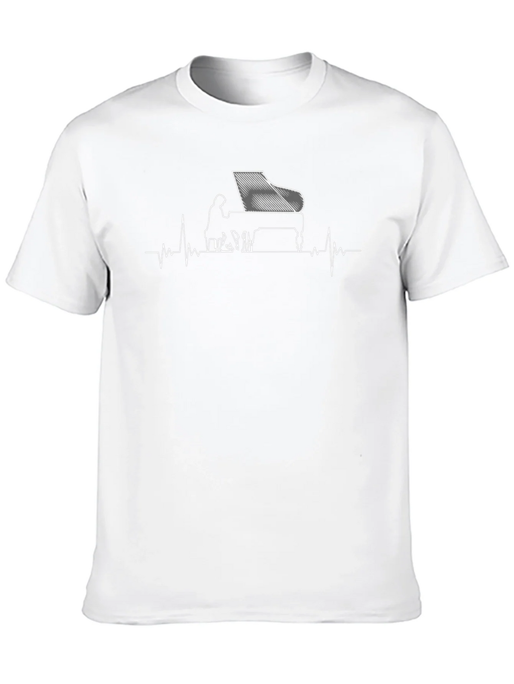 Piano Heartbeat Graphic Tee product image 9
