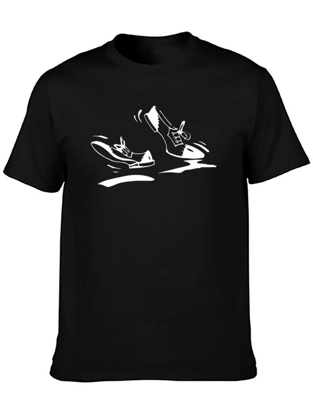 Retro Shoe Graphic Black T-Shirt