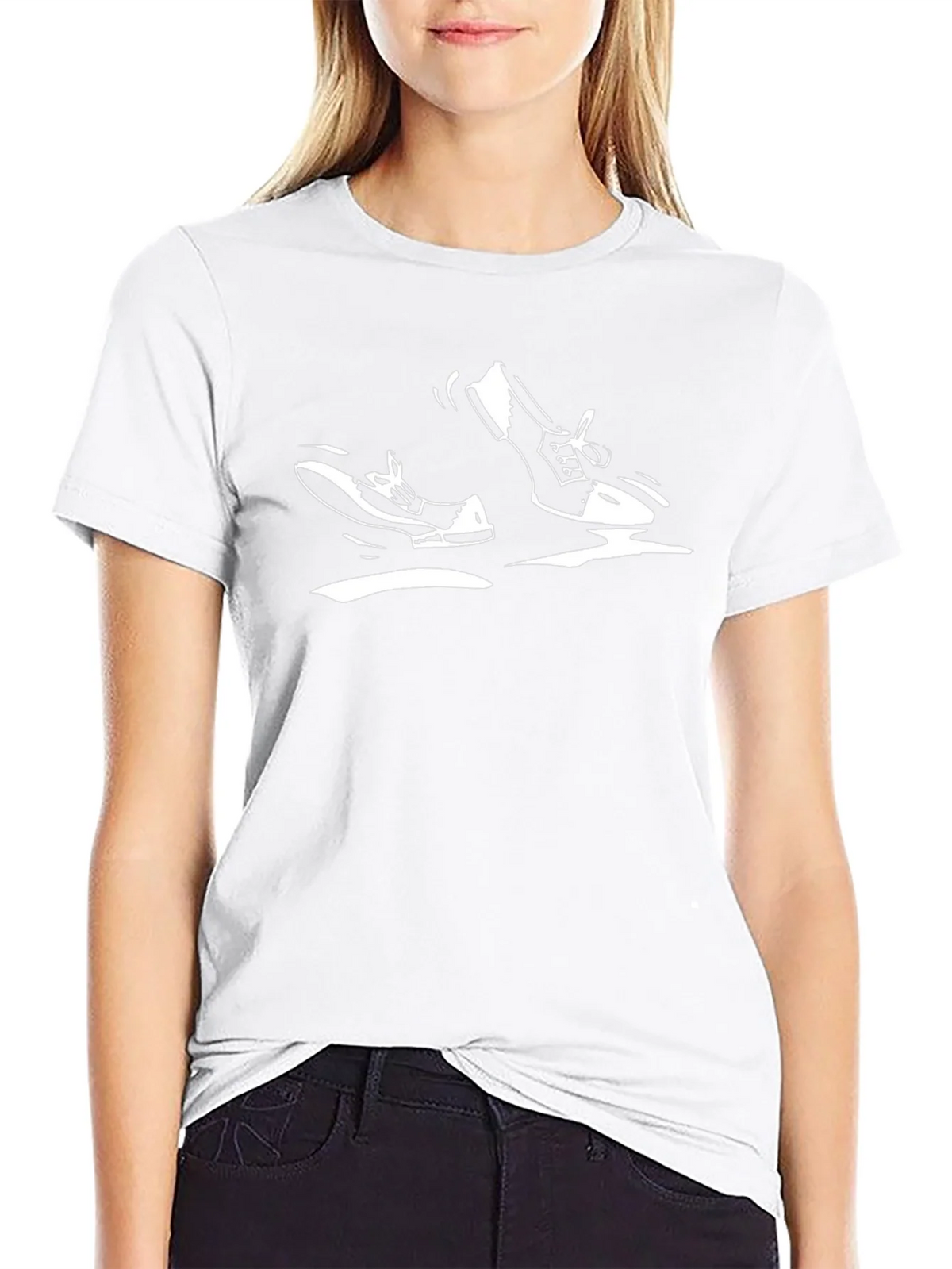 Retro Shoe Graphic Black T-Shirt