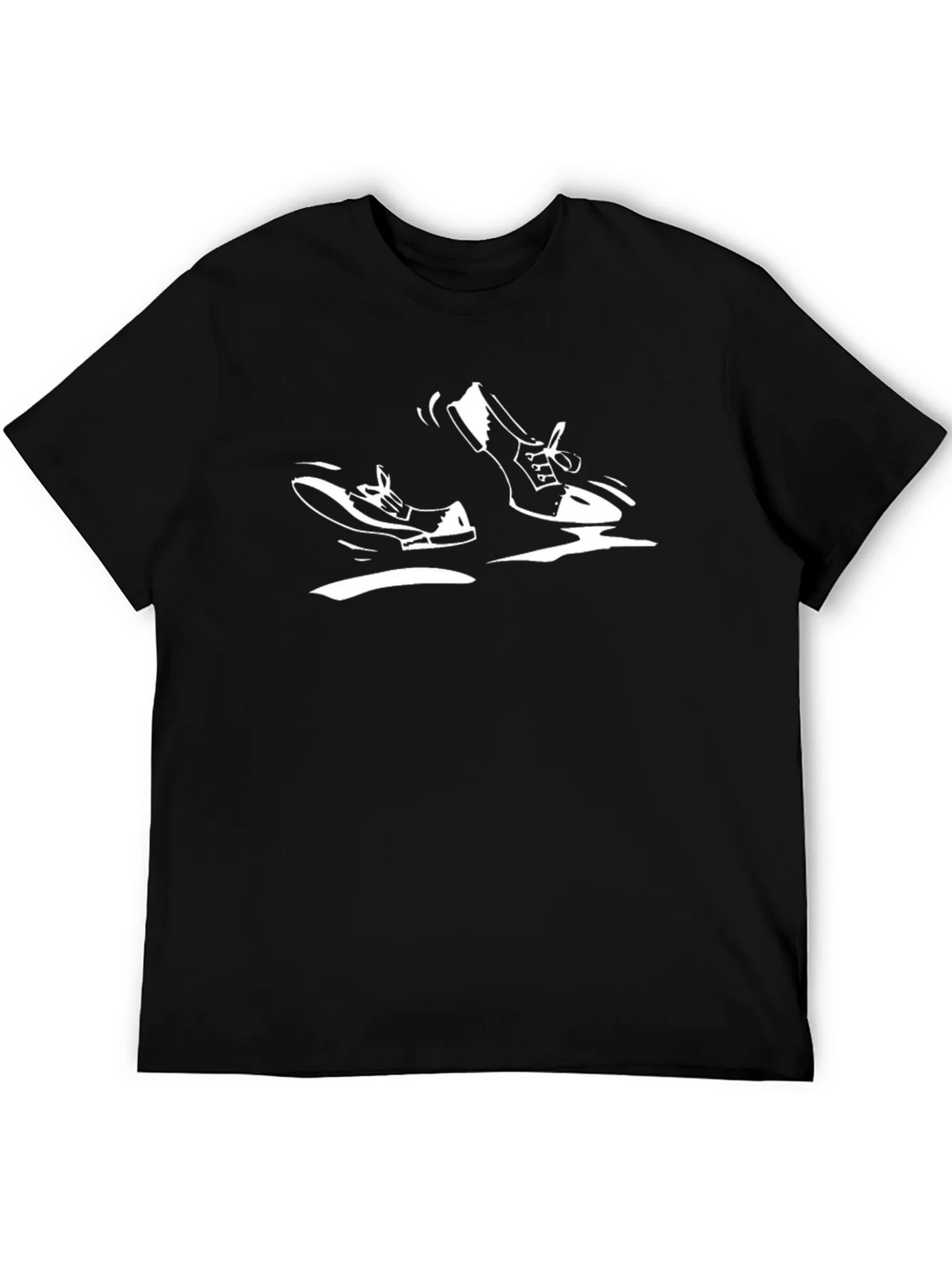 Retro Shoe Graphic Black T-Shirt