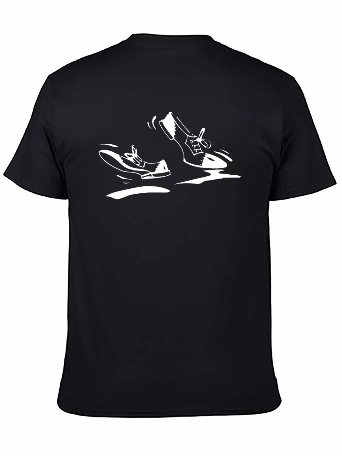Retro Shoe Graphic Black T-Shirt