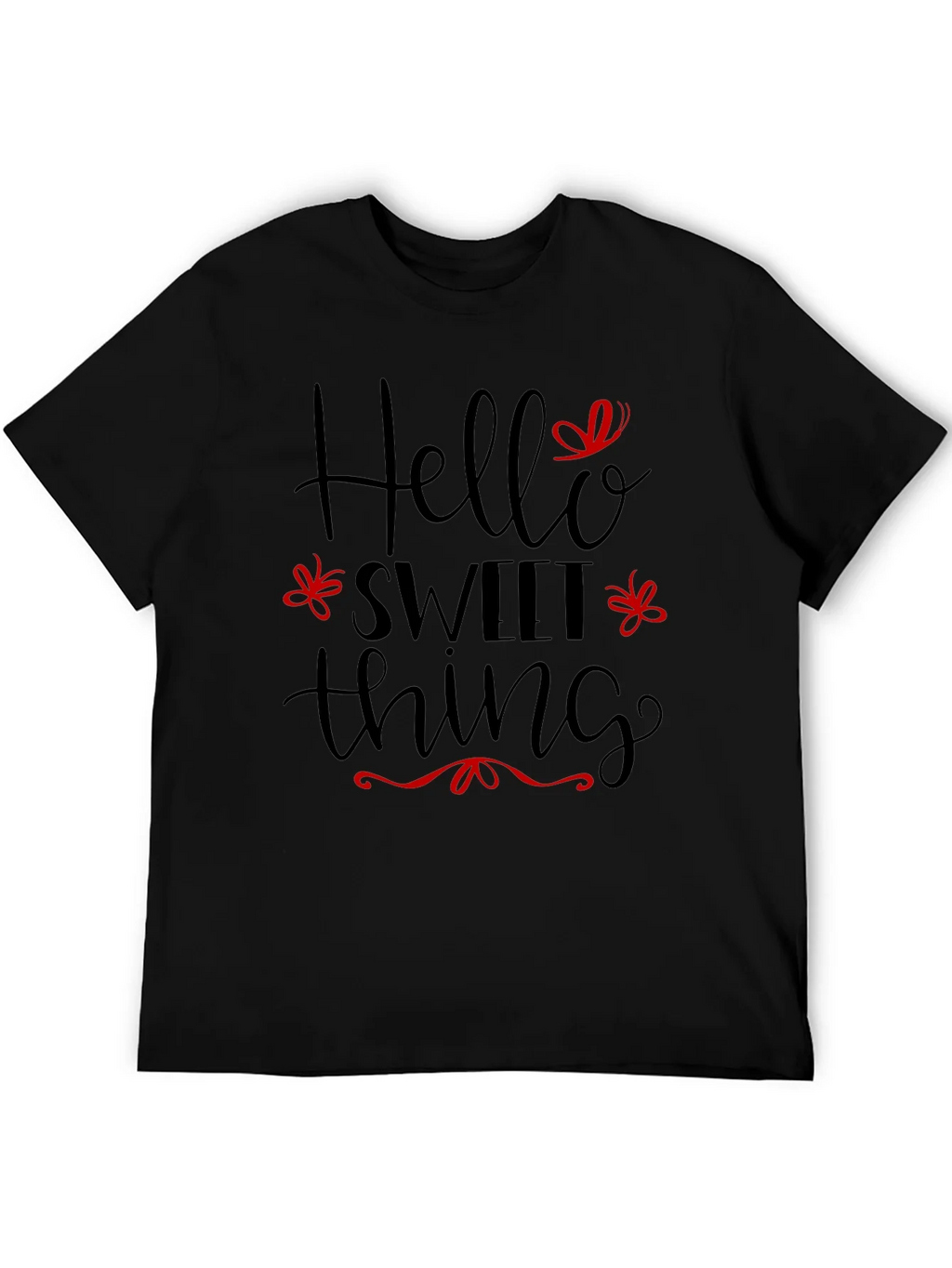 Hello Sweet Thing Black T-Shirt product image 8