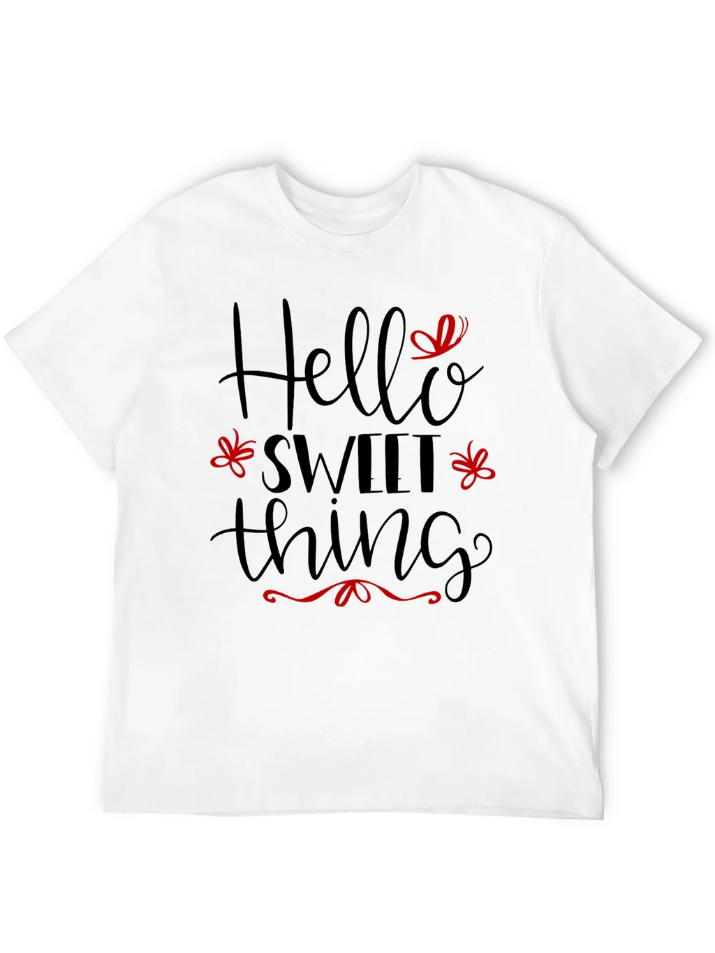 Hello Sweet Thing Black T-Shirt product image 3