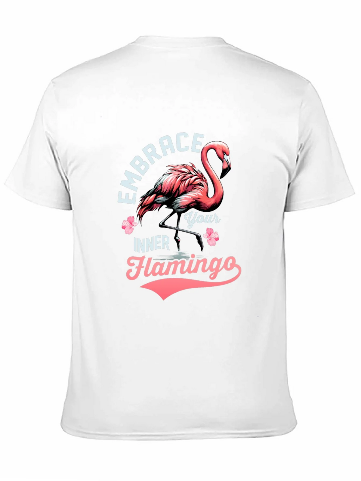 Embrace Your Inner Flamingo T-Shirt - Black Cotton Tee product image 2