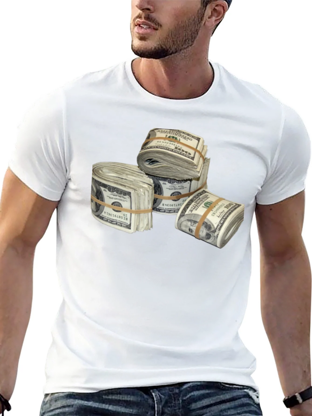 Money Stacks Graphic Tee - Black product image 11