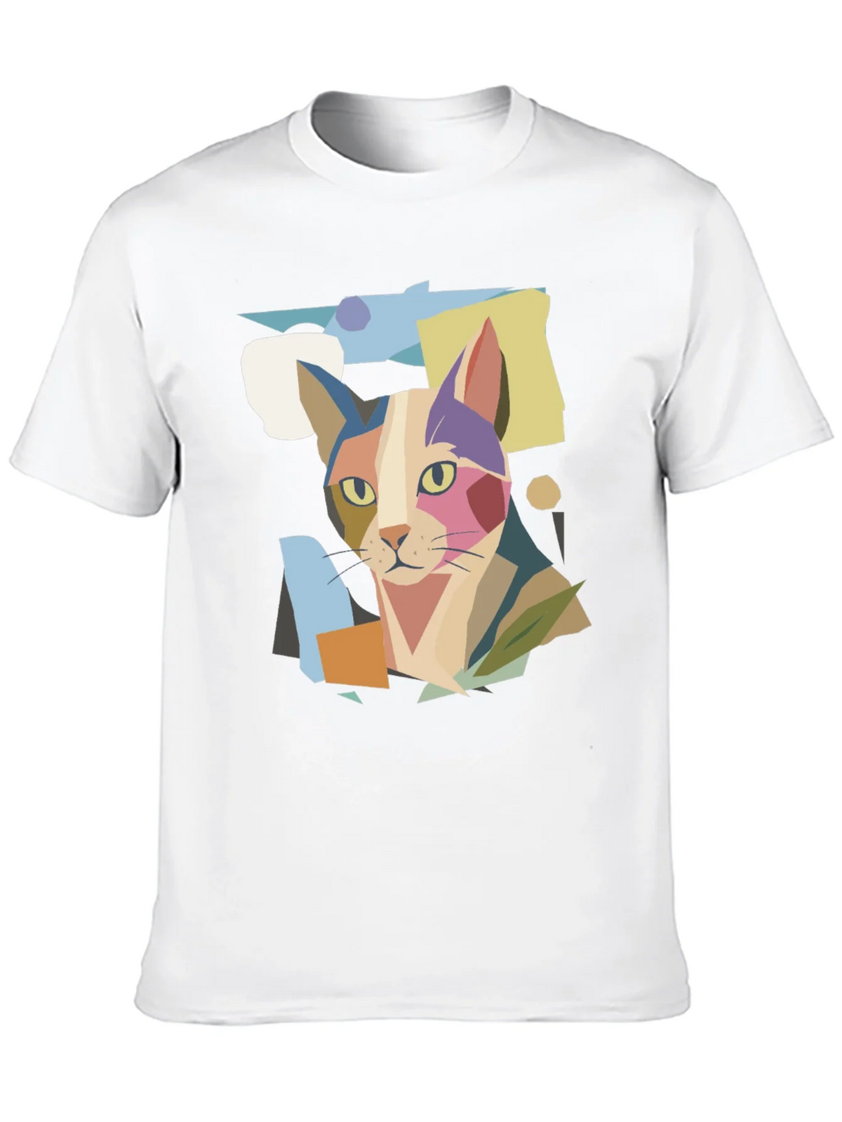 Abstract Cat Graphic Print Tee product image 12