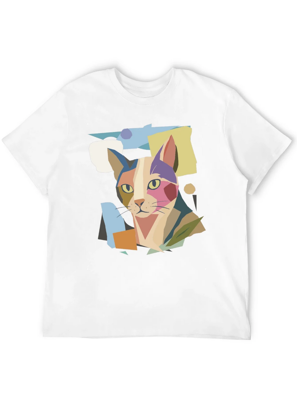 Abstract Cat Graphic Print Tee product image 3