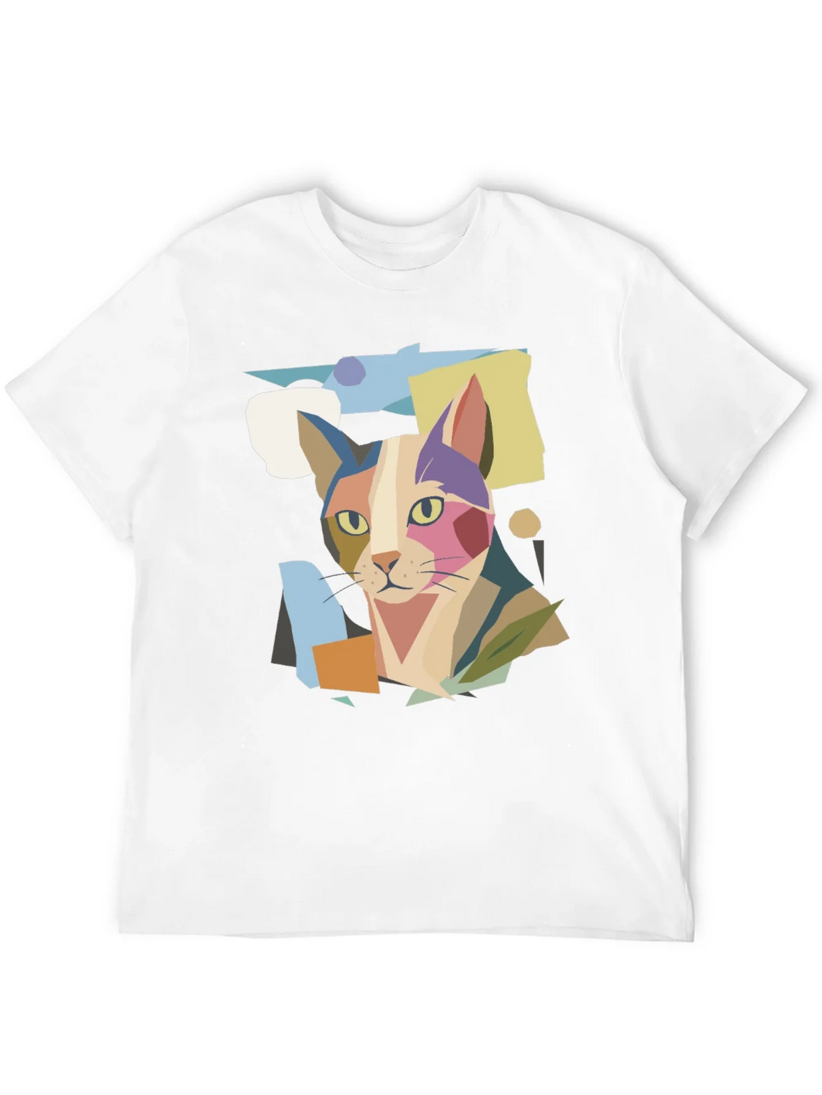 Abstract Cat Graphic Print Tee product image 3