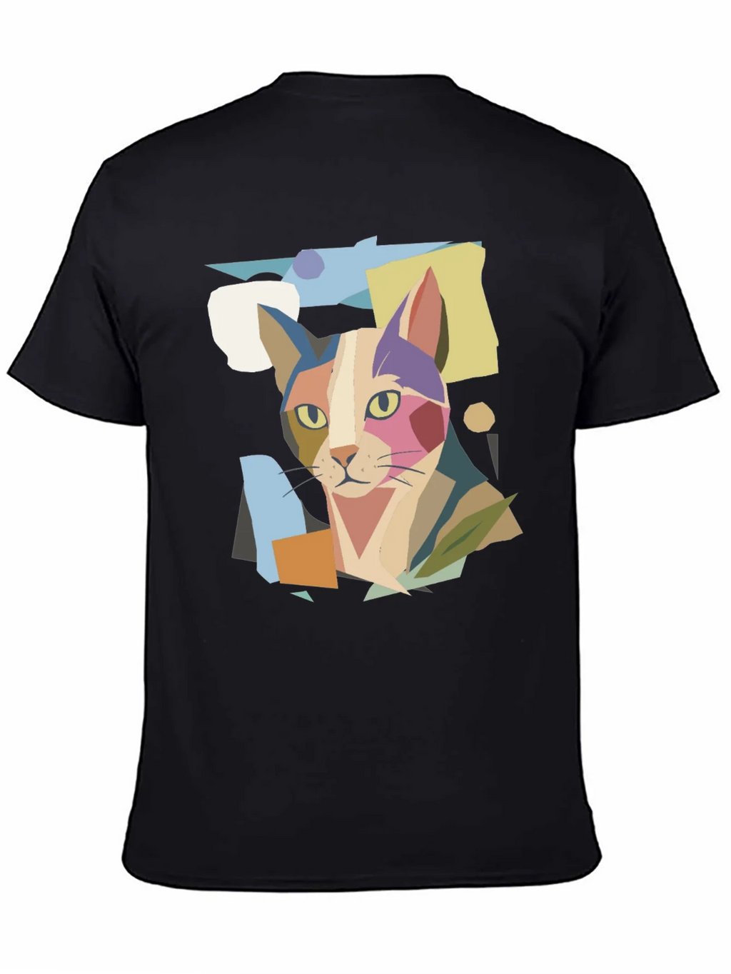 Abstract Cat Graphic Print Tee product image 7