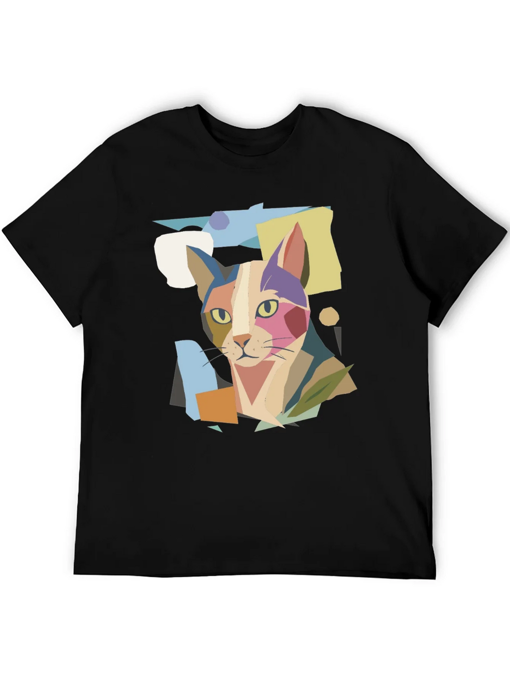 Abstract Cat Graphic Print Tee product image 8