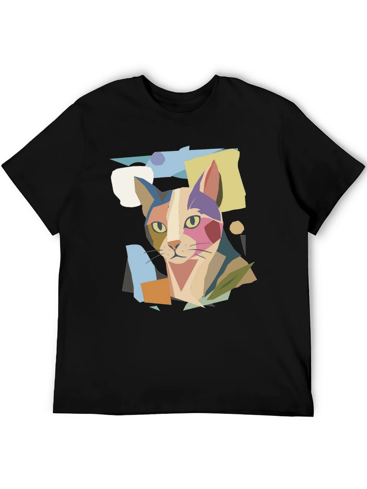 Abstract Cat Graphic Print Tee product image 8