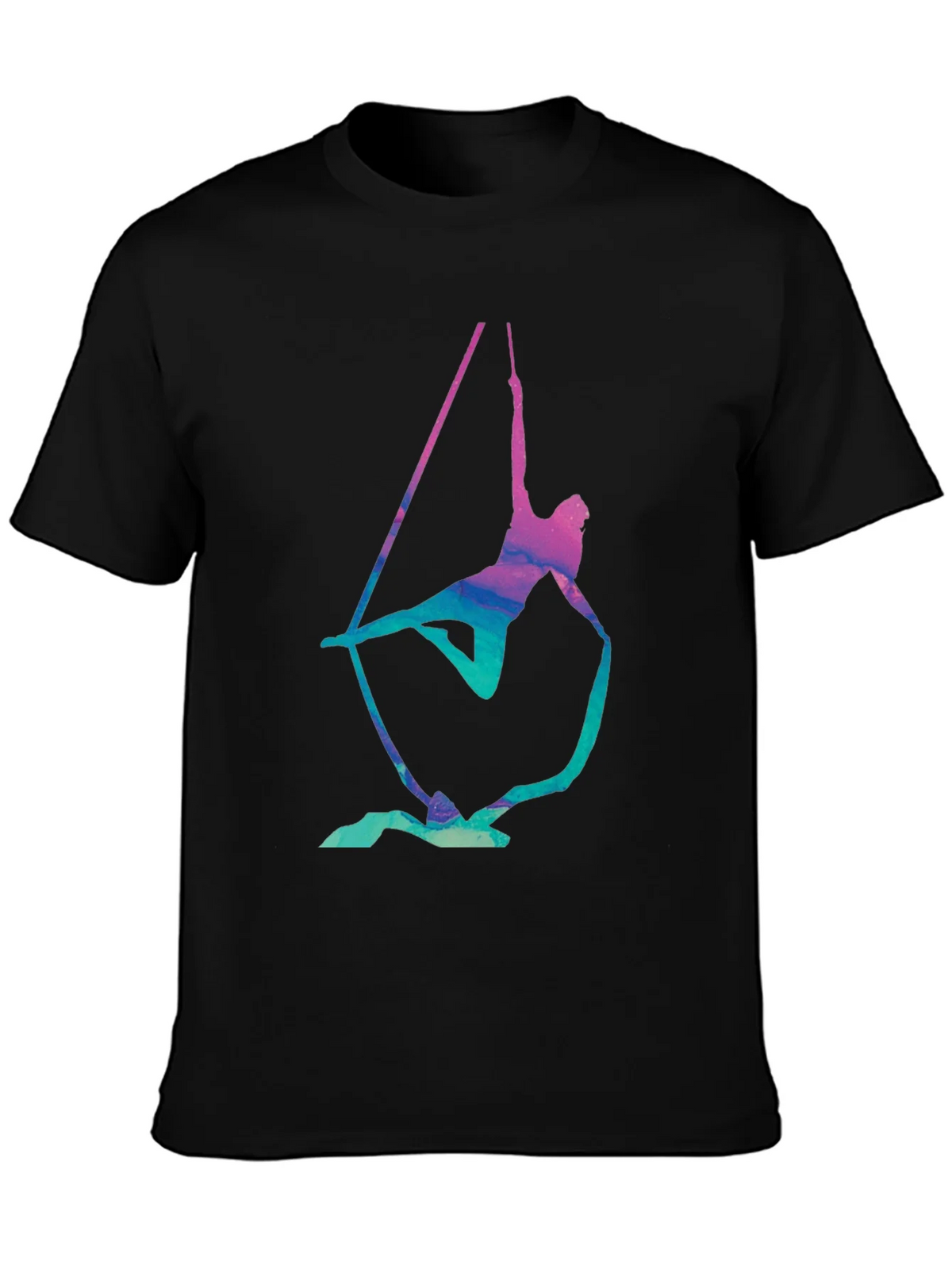 Aerialist Black T-Shirt - Acrobat Silk Design product image 6