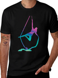 Aerialist Black T-Shirt - Acrobat Silk Design product image 1