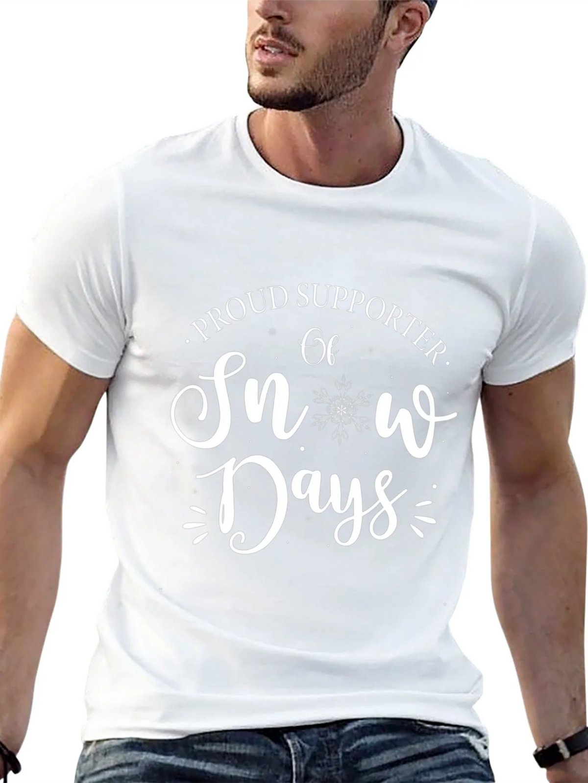 Snow Days Supporter T-Shirt - Winter Fun Tee product image 4