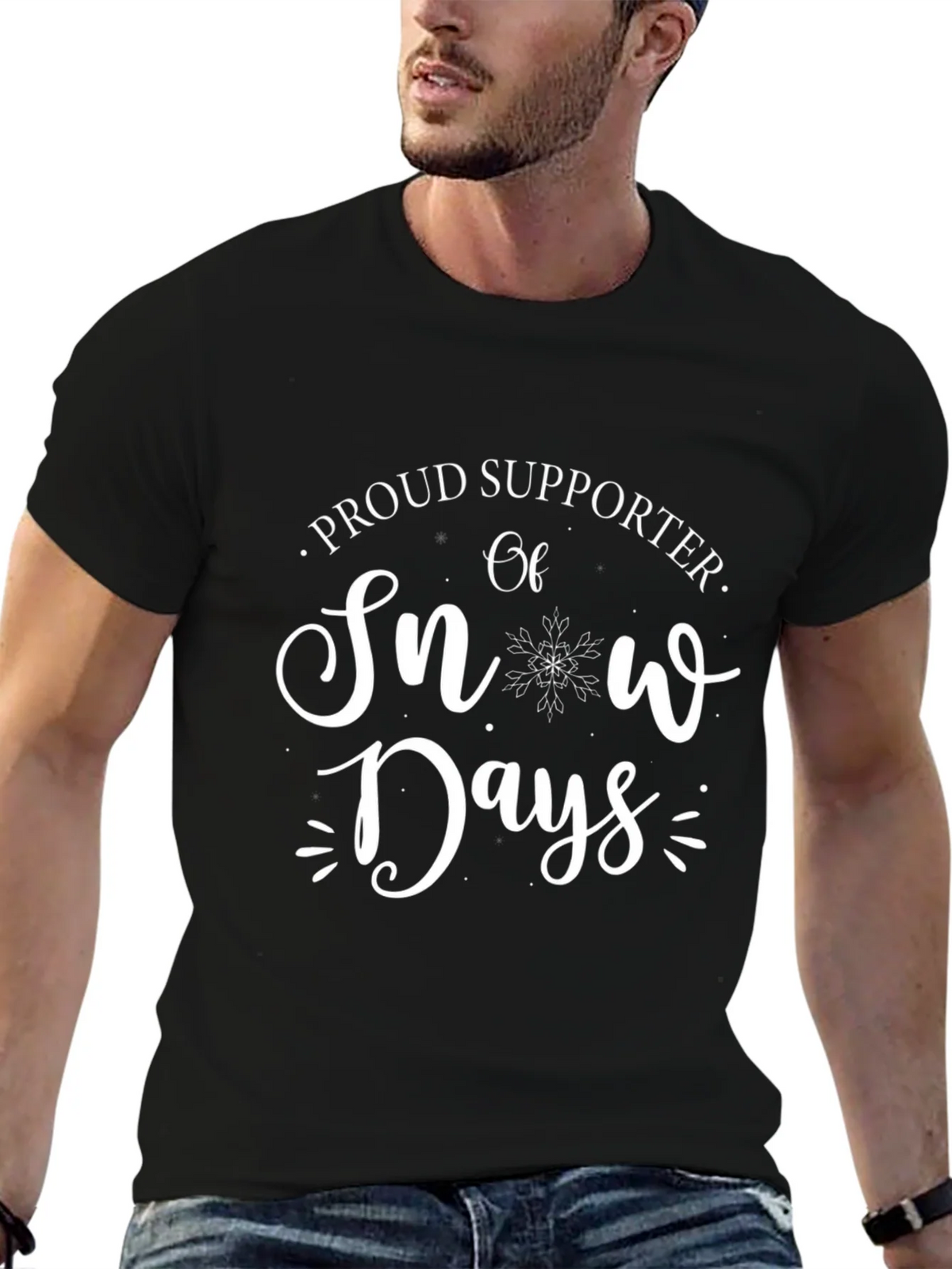 Snow Days Supporter T-Shirt - Winter Fun Tee product image 9