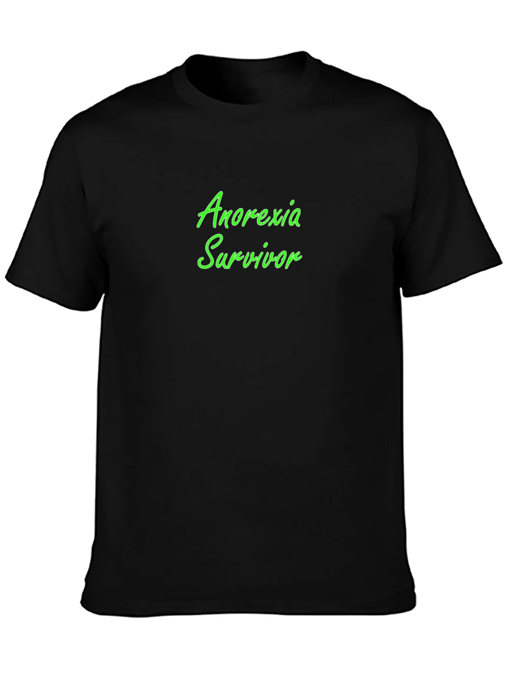 Anorexia Survivor Black Tee product image 6