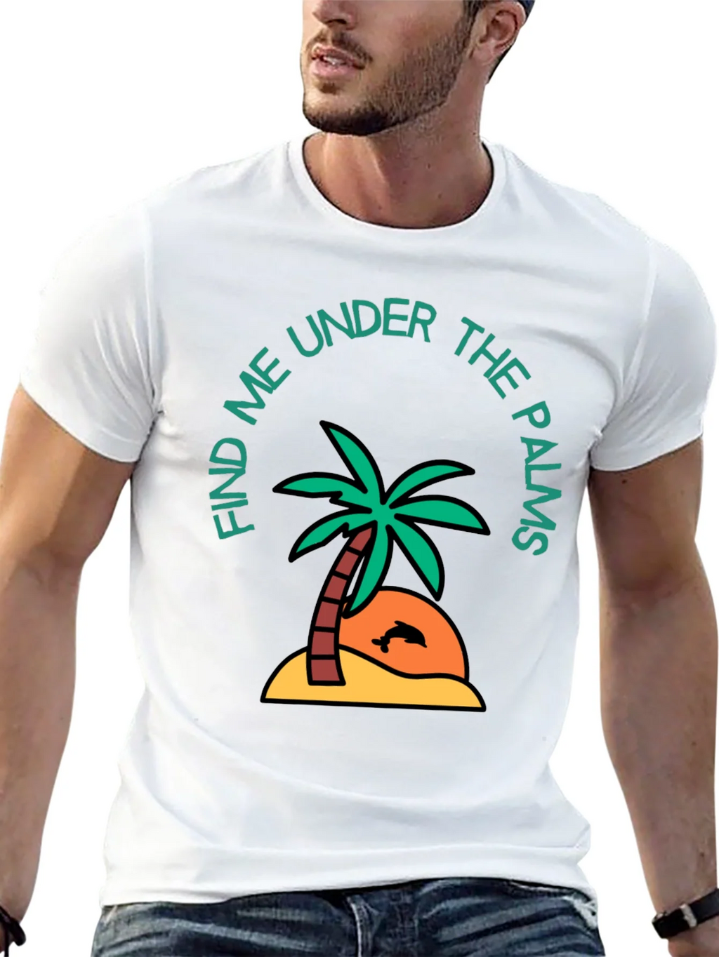 Find Me Under the Palms Graphic T-Shirt product image 4