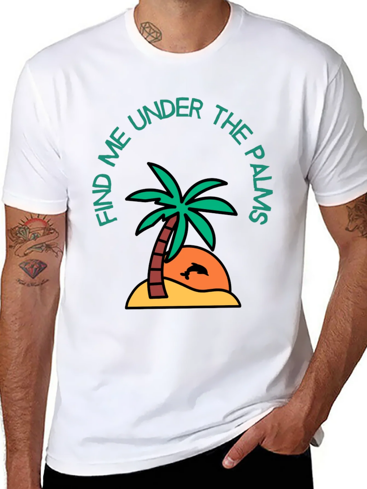 Find Me Under the Palms Graphic T-Shirt product image 10