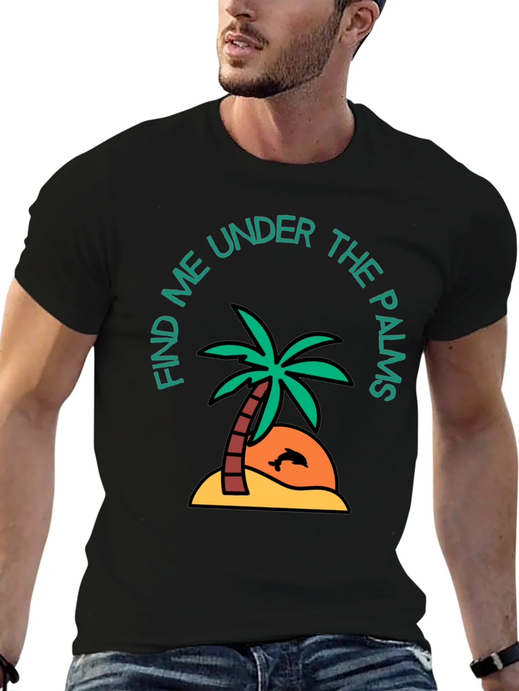 Find Me Under the Palms Graphic T-Shirt product image 9