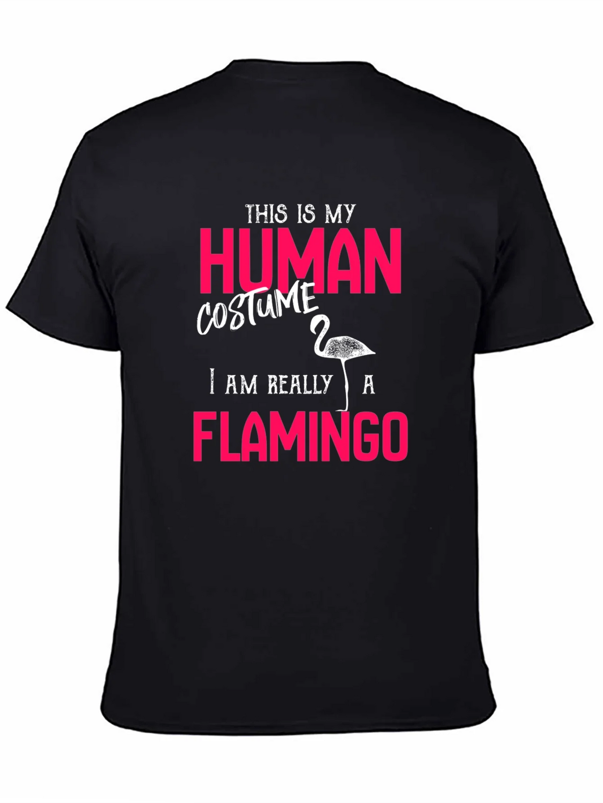 Human Costume Flamingo T-Shirt Funny Halloween Tee product image 7