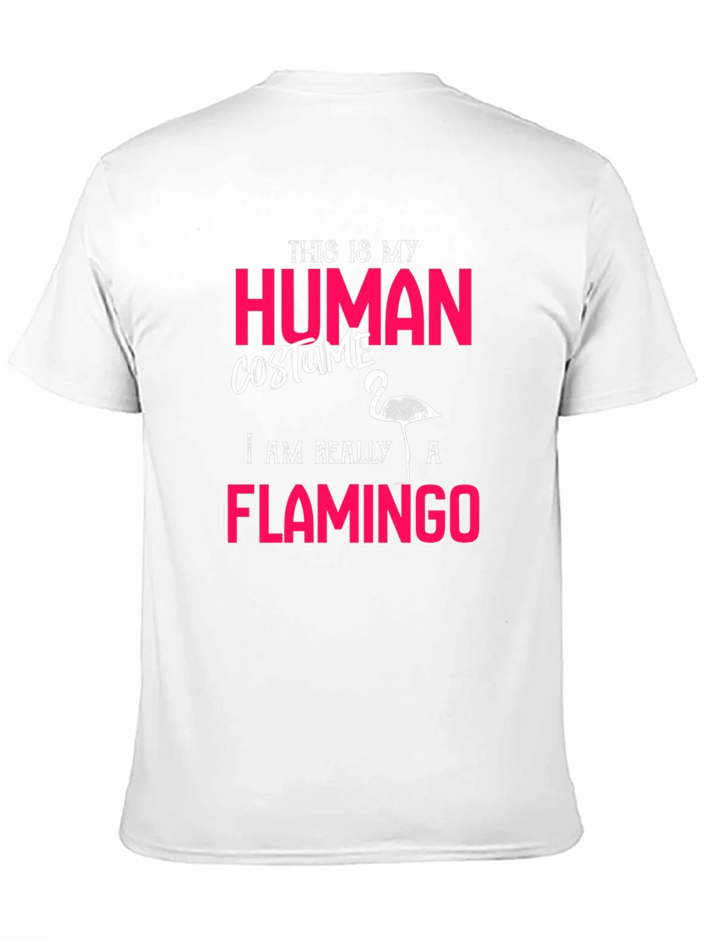 Human Costume Flamingo T-Shirt Funny Halloween Tee product image 2