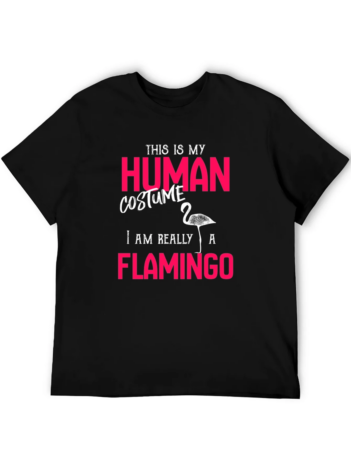 Human Costume Flamingo T-Shirt Funny Halloween Tee product image 8