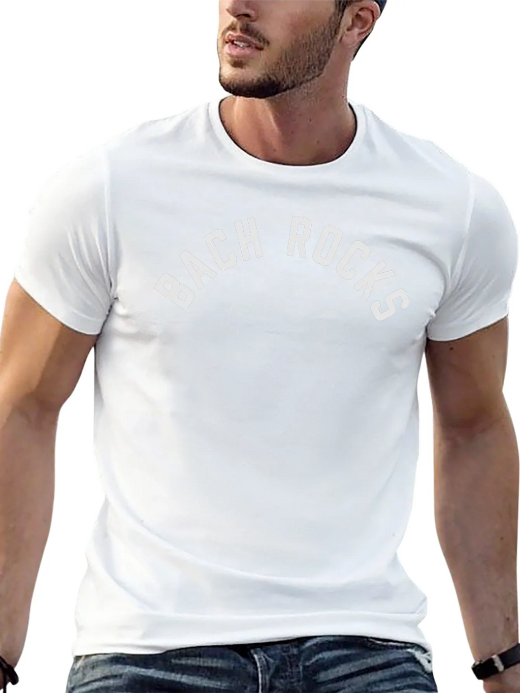 Bach Rocks Graphic Tee - Black Cotton T-Shirt product image 4