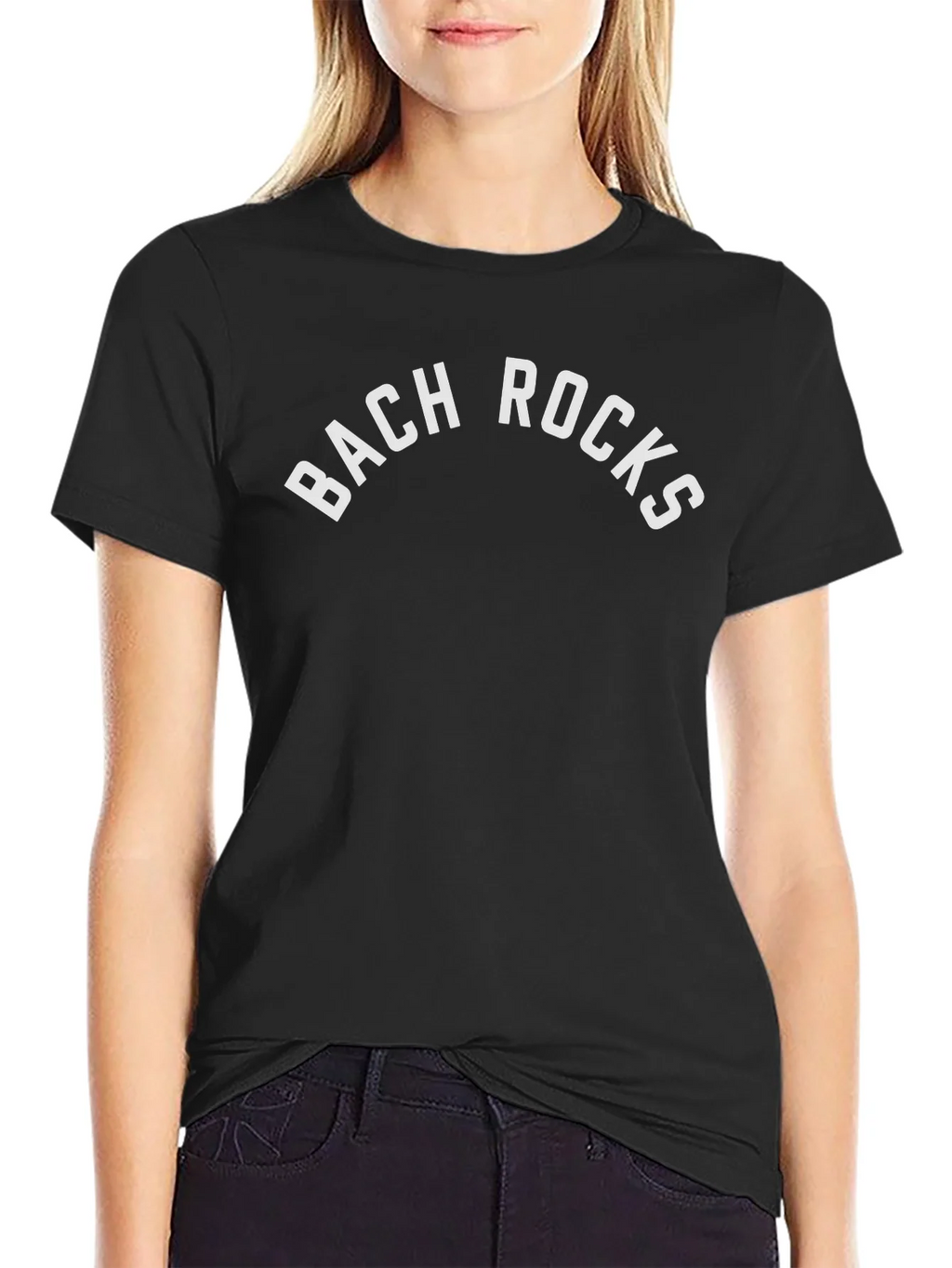 Bach Rocks Graphic Tee - Black Cotton T-Shirt product image 5