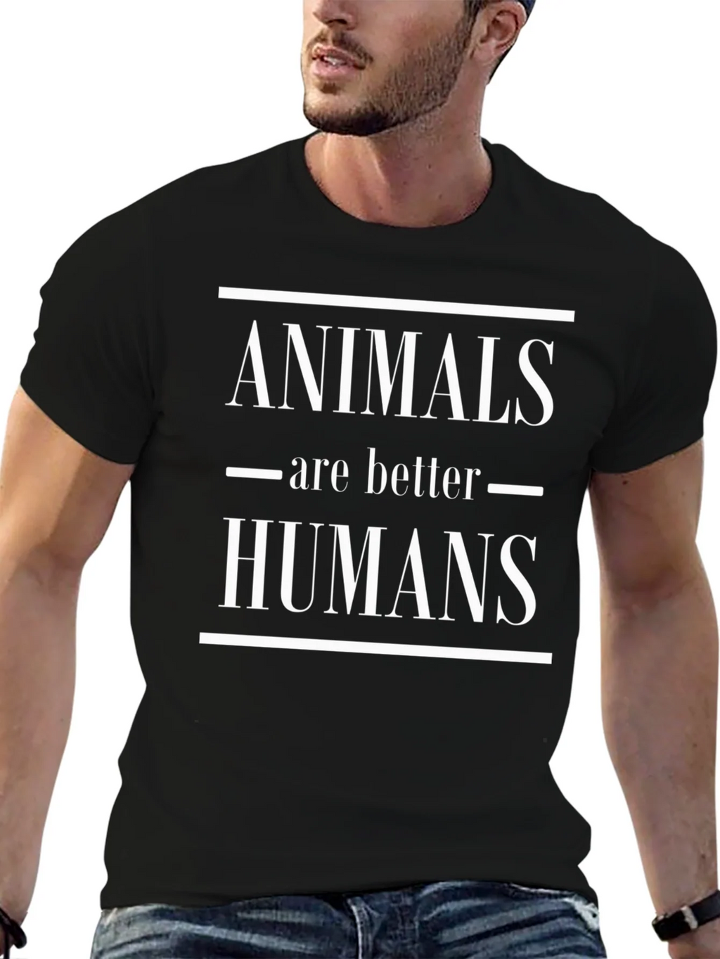 Animals Are Better Than Humans Graphic Tee product image 9