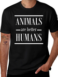 Animals Are Better Than Humans Graphic Tee product image 1