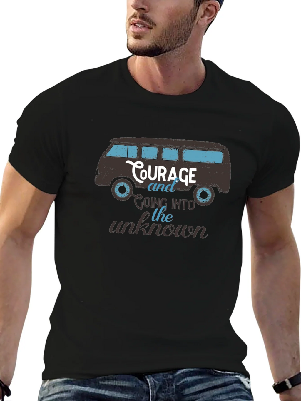 Courage Van Graphic Tee - Mens Black T-Shirt product image 8