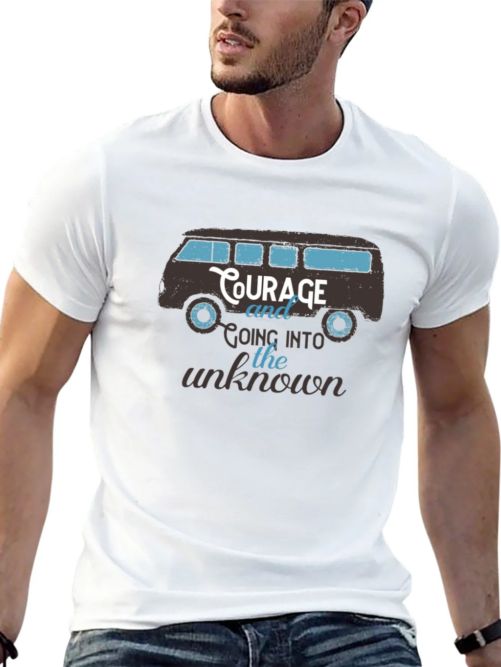 Courage Van Graphic Tee - Mens Black T-Shirt product image 4