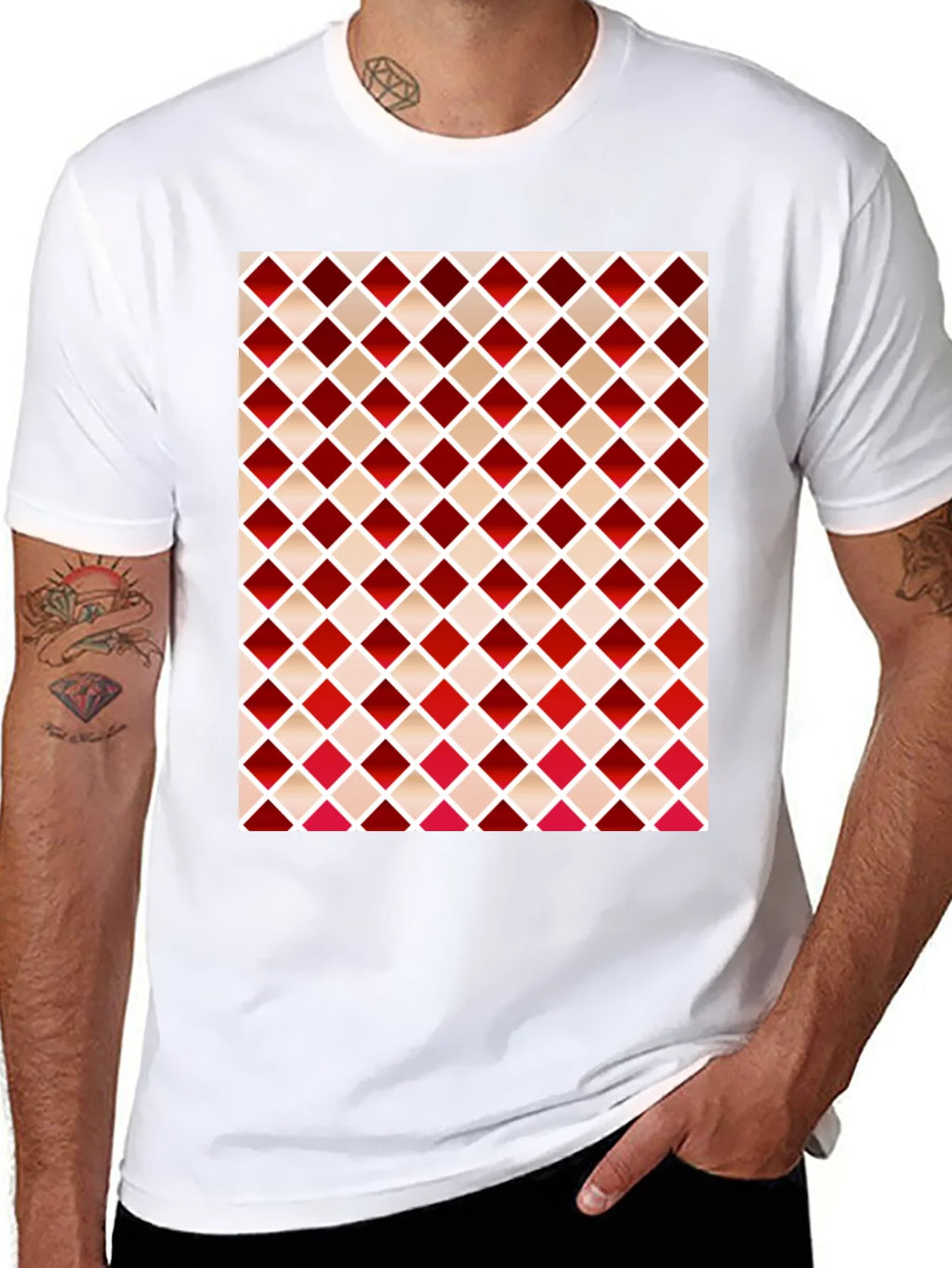 Stylish Diamond Pattern T-Shirt product image 10