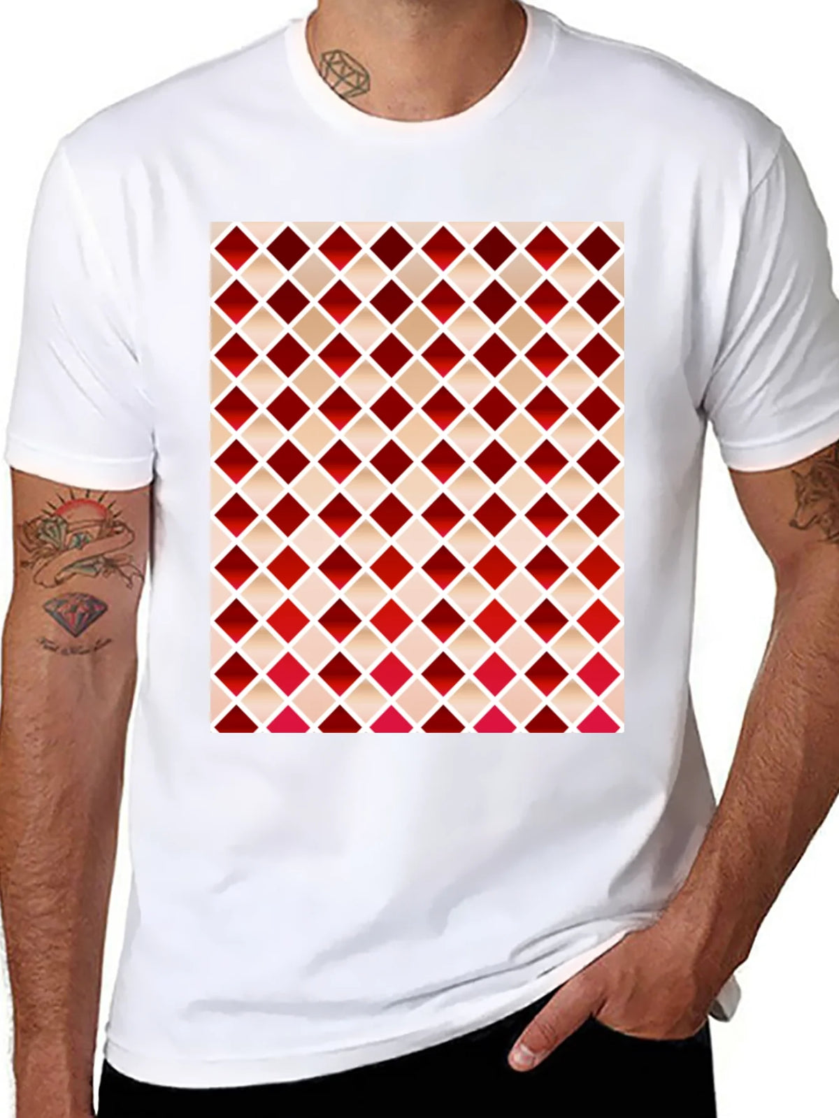 Stylish Diamond Pattern T-Shirt product image 10
